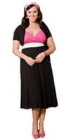 Neapolitan Colorblock Dress with Shrug - 135$ - Igigi